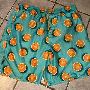 Orange Swim Trunks